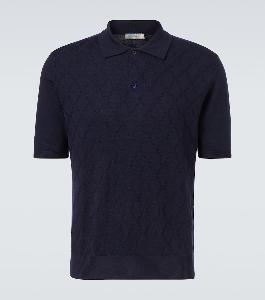 Wool polo shirt