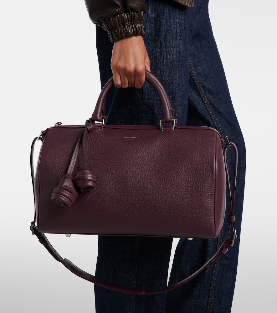 Magda Butrym Varsovia Leather Duffel Bag In Burgundy