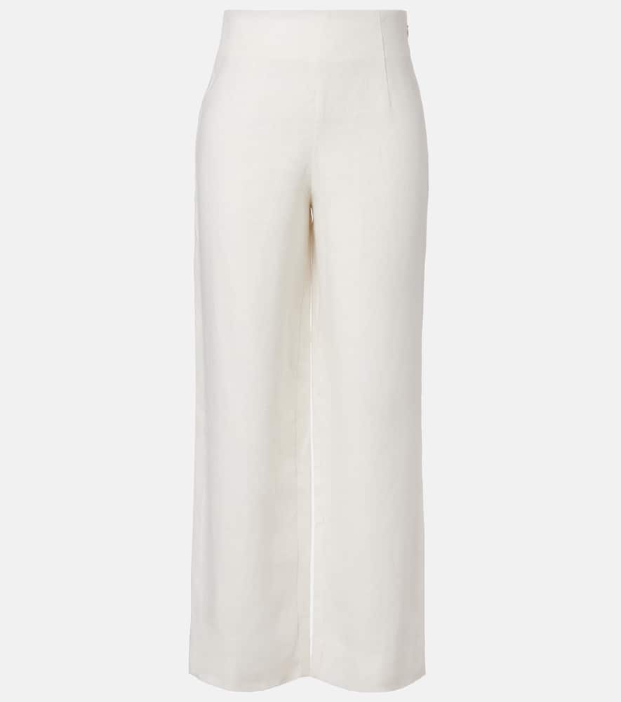 Noelle linen wide-leg pants