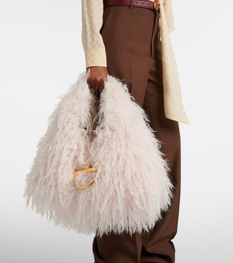 Gucci Softbit Maxi Tote Bag In White