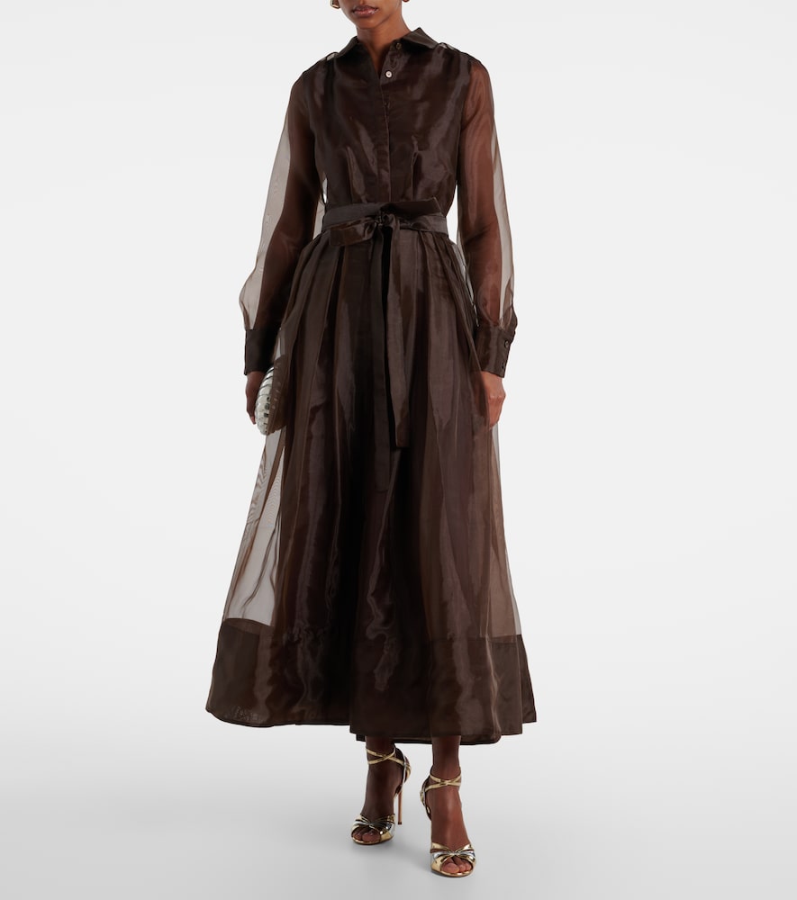 Simkhai Montgomery organza shirt dress