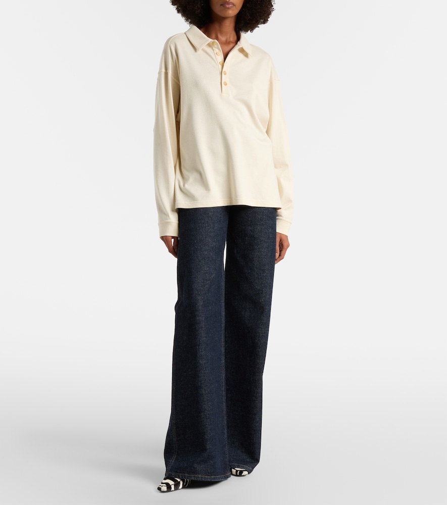  Khaite Khaite Polopullover Faithful Aus Seiden-jersey 