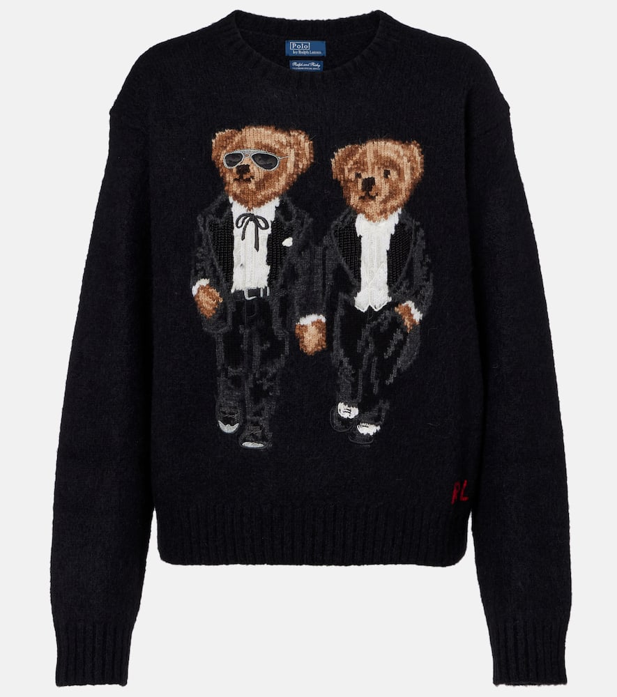 Polo Ralph Lauren Polo Bear Wool-blend Sweater In Multi