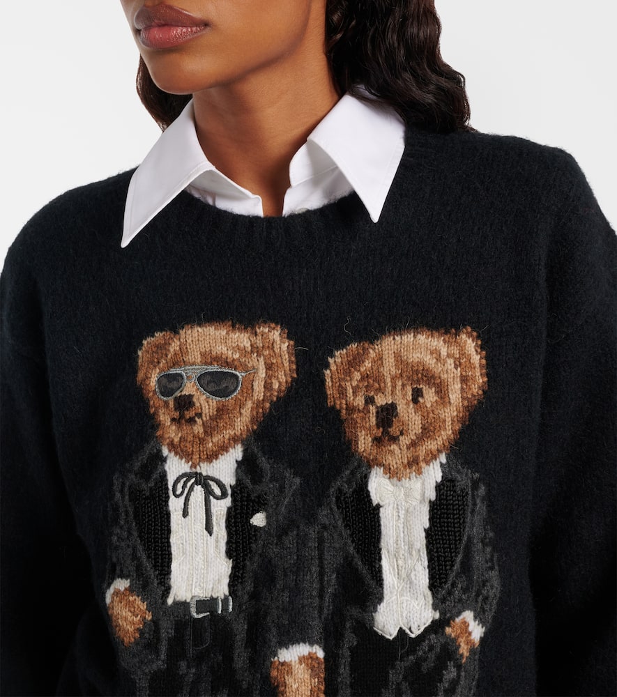 Polo Ralph Lauren Polo Bear Wool-blend Sweater In Multi