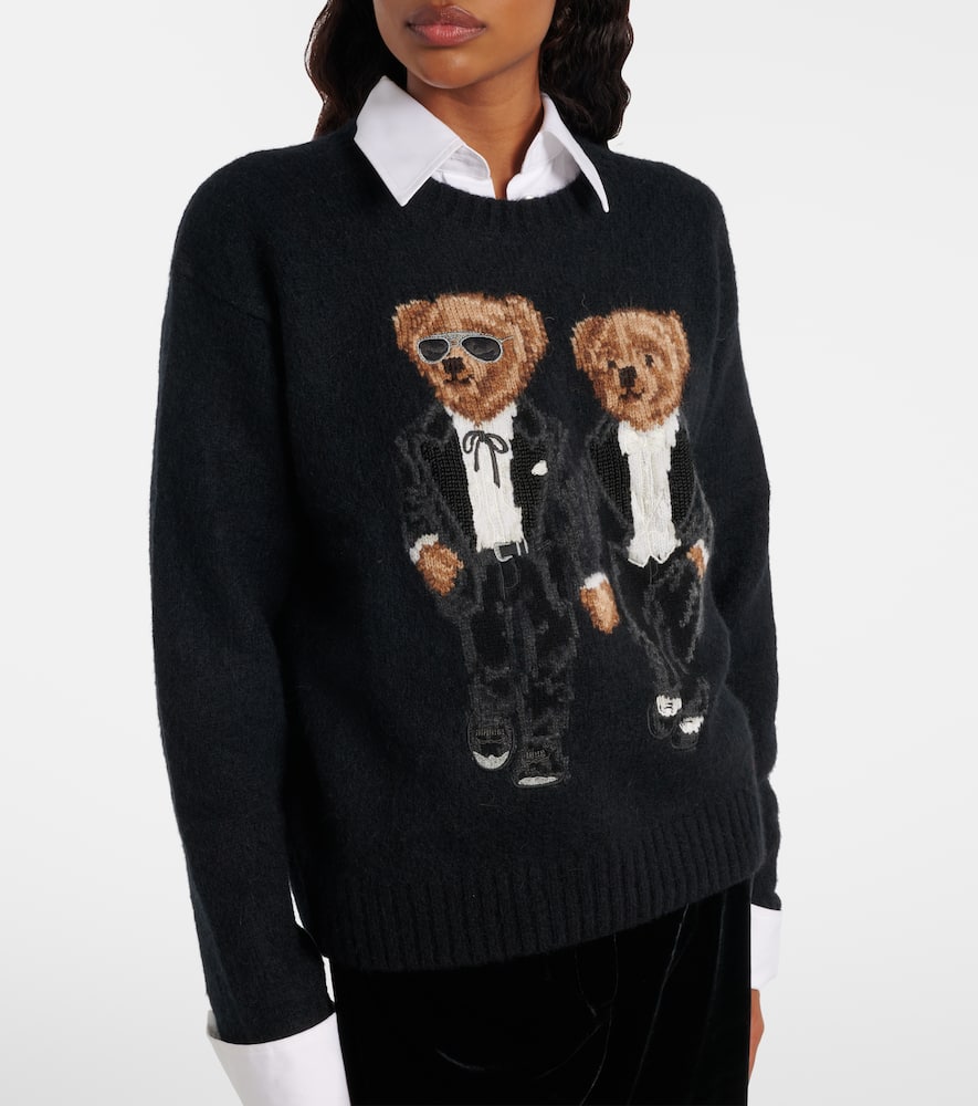 Polo Ralph Lauren Polo Bear Wool-blend Sweater In Multi