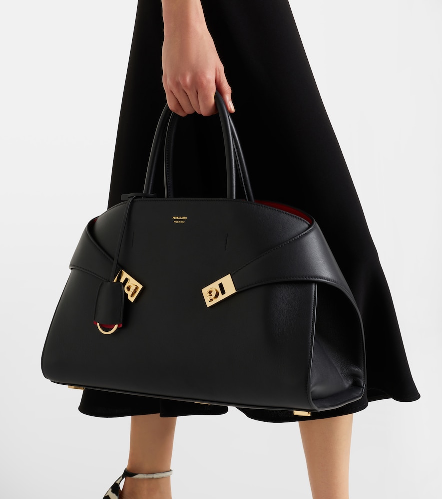 Ferragamo Hug Medium leather top-handle bag