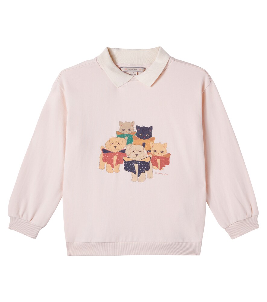 Konges Slojd Pink Spotty Printed Cotton Jersey Polo Shirt Y Size 3 - Mytheresa
