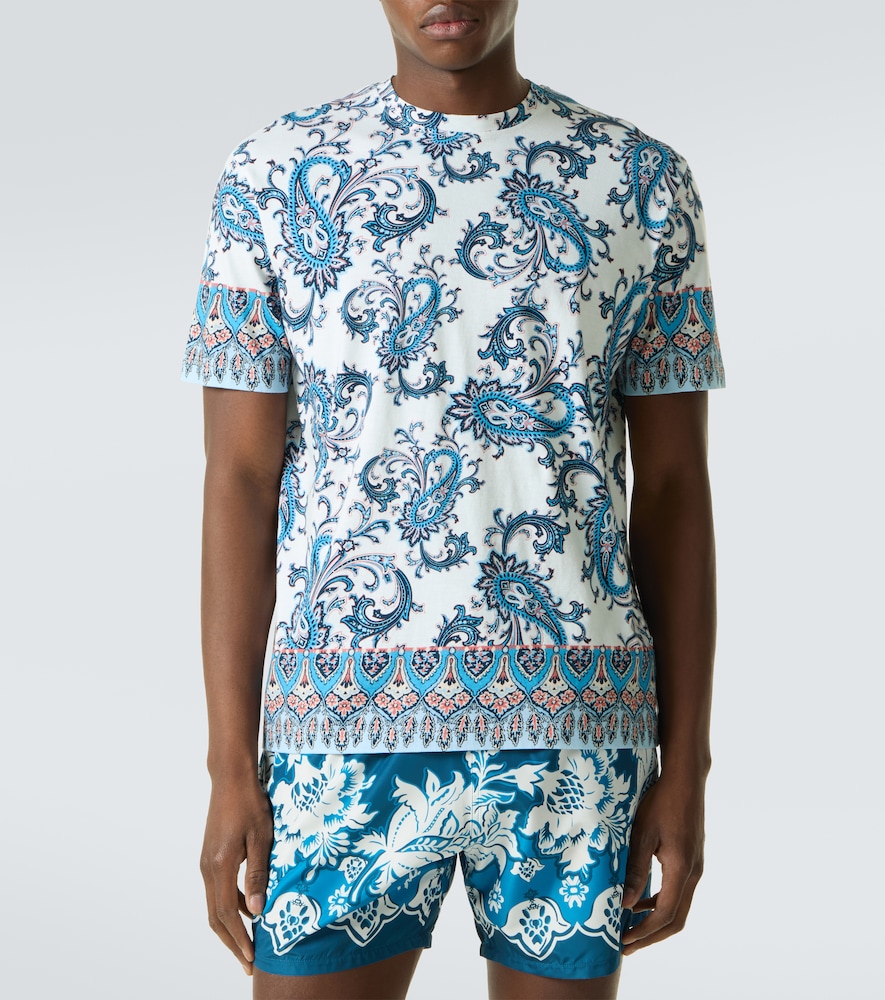  Etro Etro Bedrucktes T-shirt Aus Baumwolle 