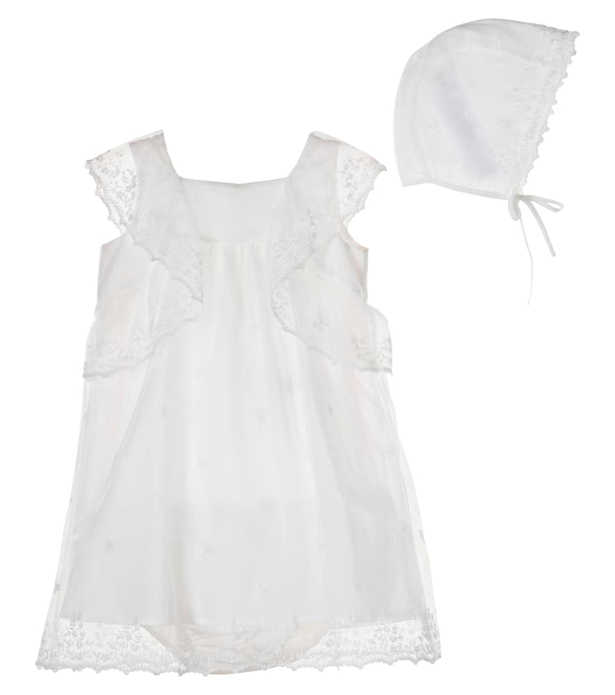ChloÃ© Kids Baby - Abito, culottes e cappello in cotone