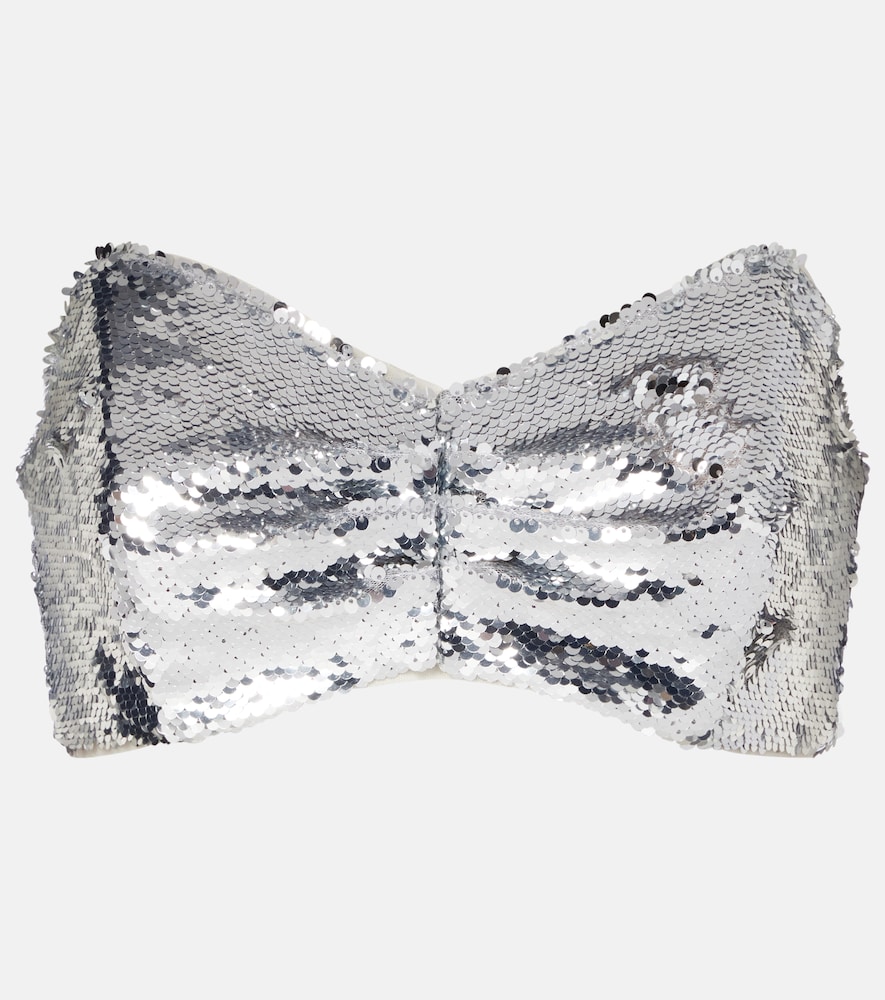 Simone Rocha Sequined bandeau top