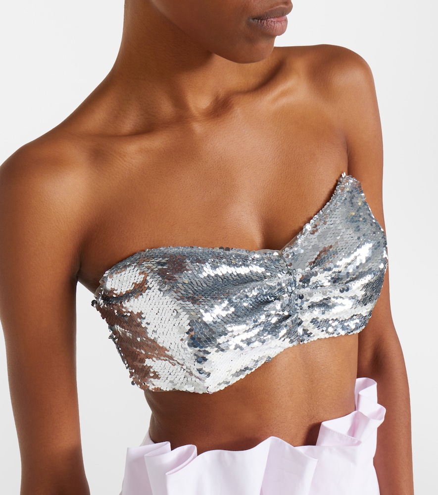  Simone Rocha Simone Rocha Sequined Bandeau Top 