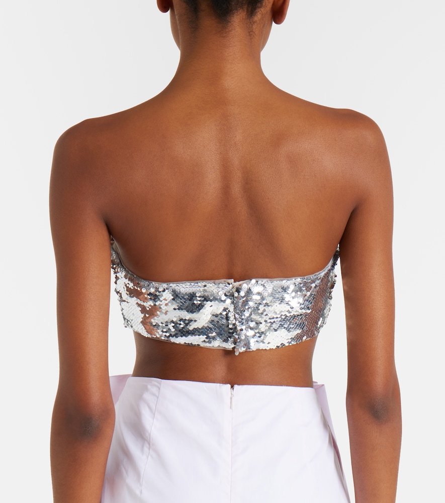 Sequined Bandeau Top