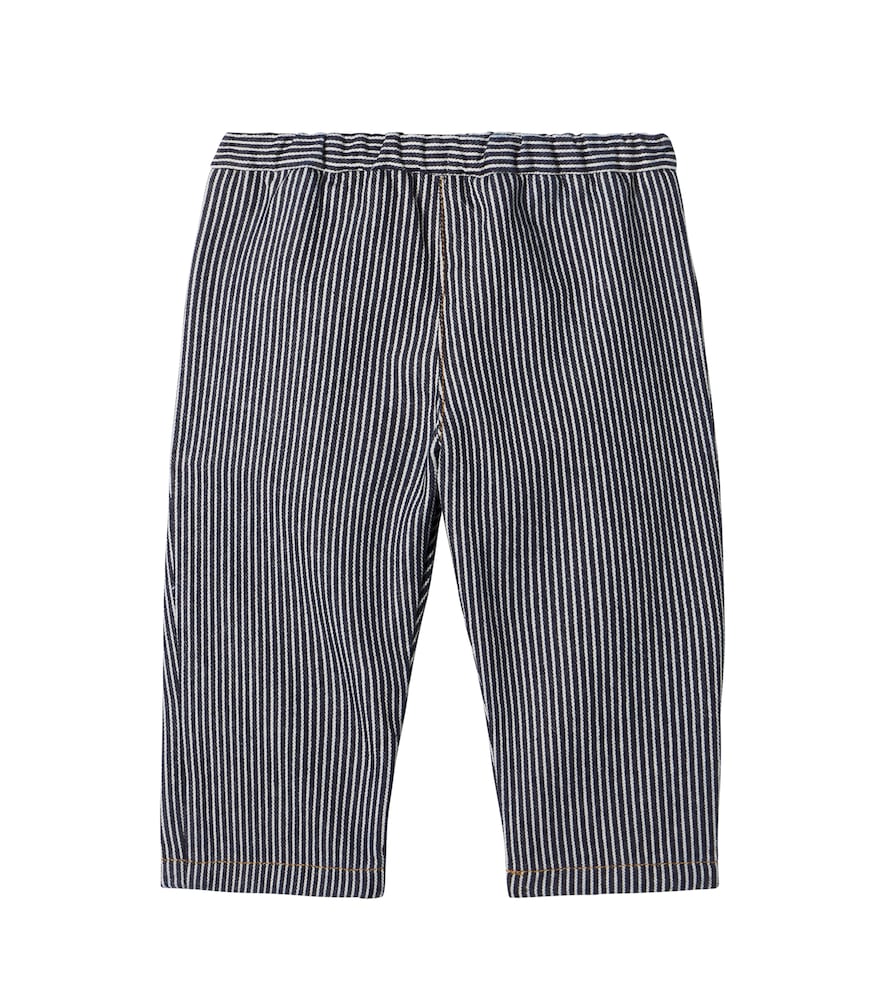 Bonpoint Black Baby Striped Cotton Pants M Size 6 - Mytheresa