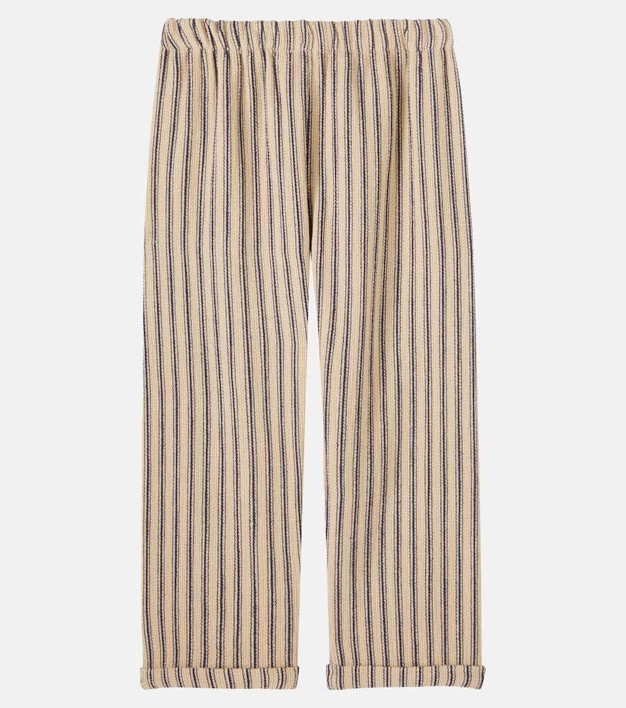 Cozmo Cozmo Enzo Striped Cotton Pants 