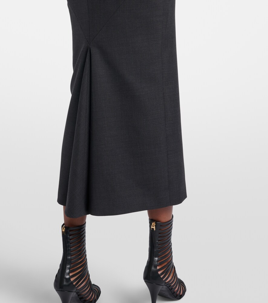  Givenchy Givenchy Midikleid Aus Wolle 