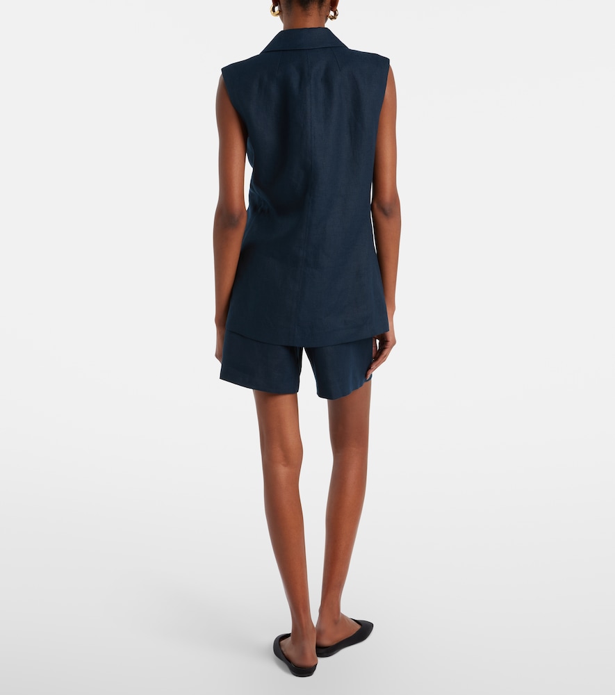  's Max Mara 's Max Mara Party Linen Shorts 