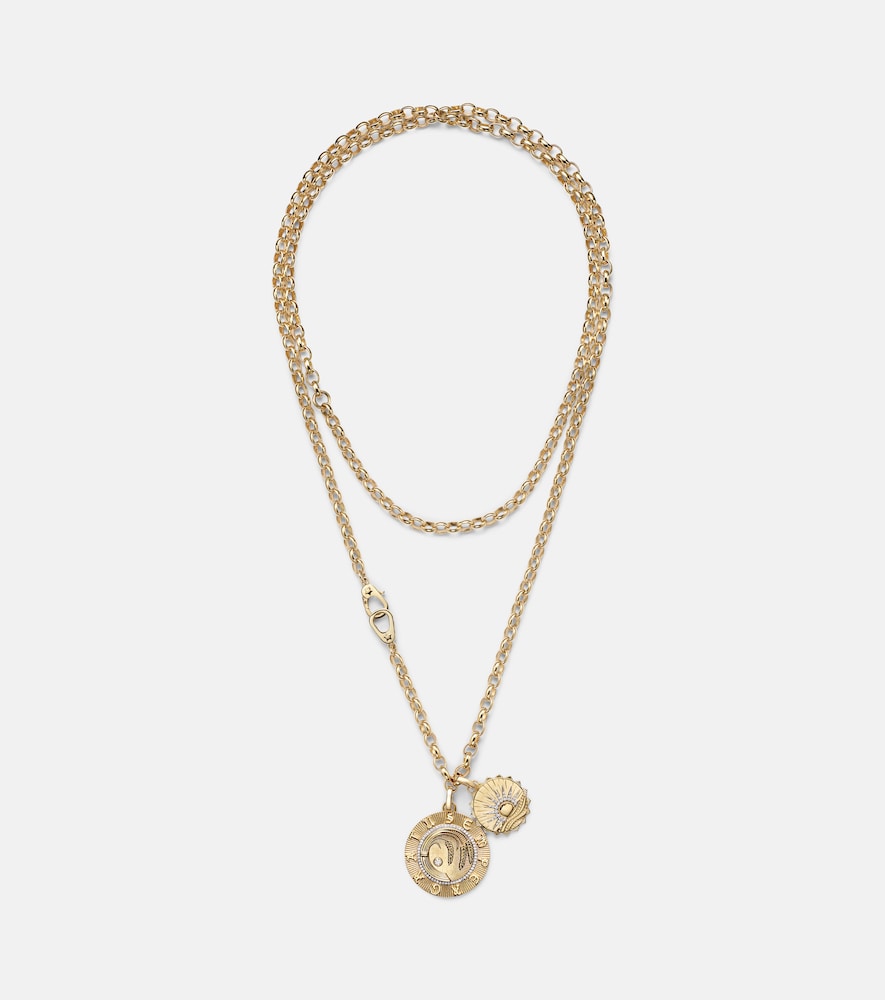 Foundrae Infinite Gratitude & New Beginnings 18kt Gold Necklace With Diamonds