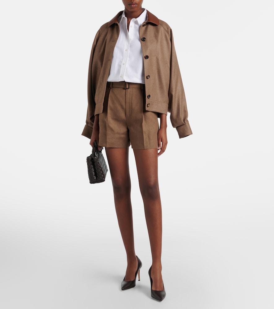 Ralph Lauren Collection Denise belted linen shorts