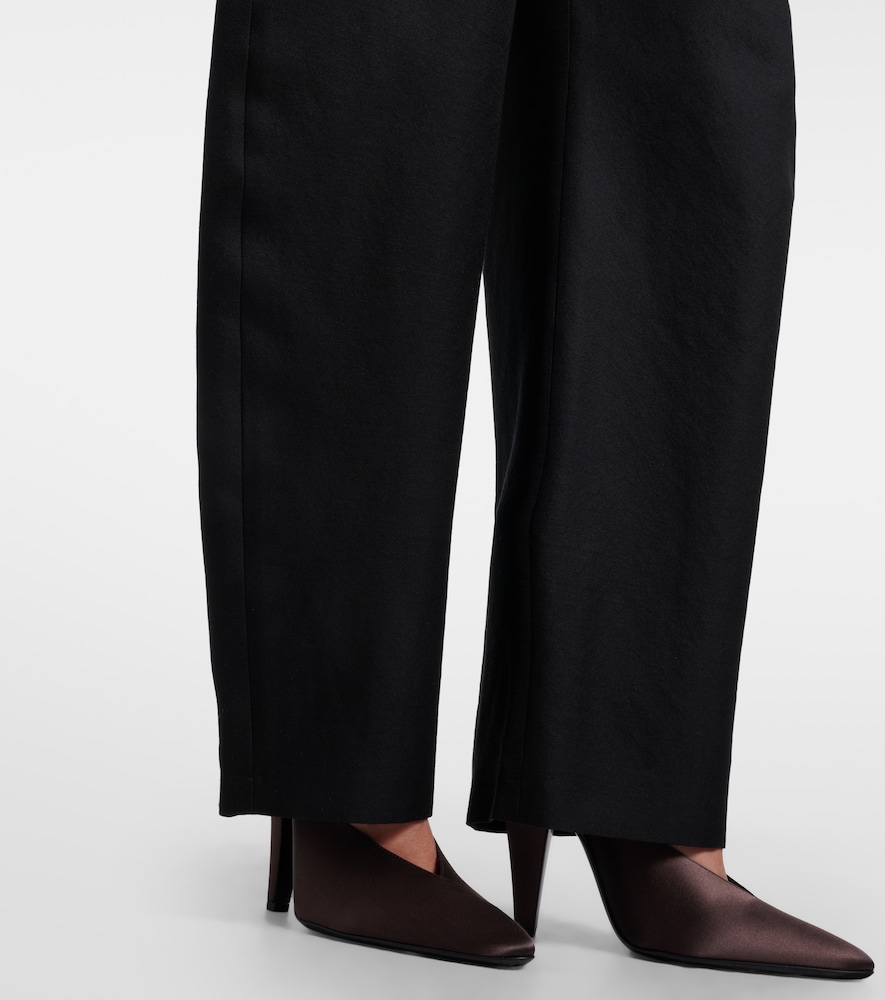 Alaïa Cone satin mules