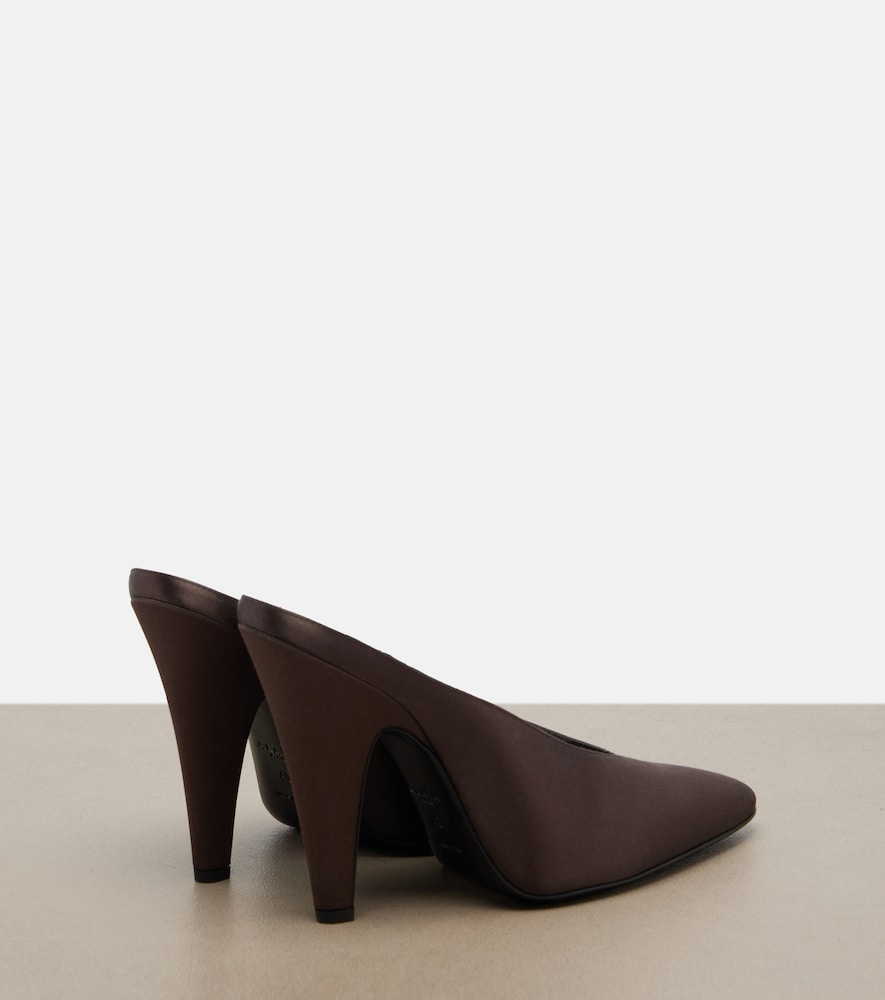  Alaia Alaia Cone Satin Mules 