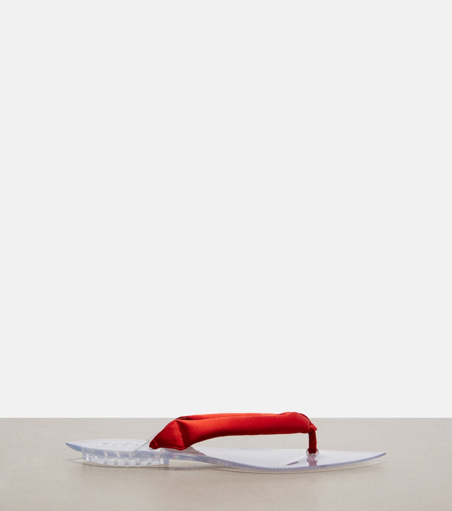  Alaia Alaia Invisible Satin Thong Sandals 
