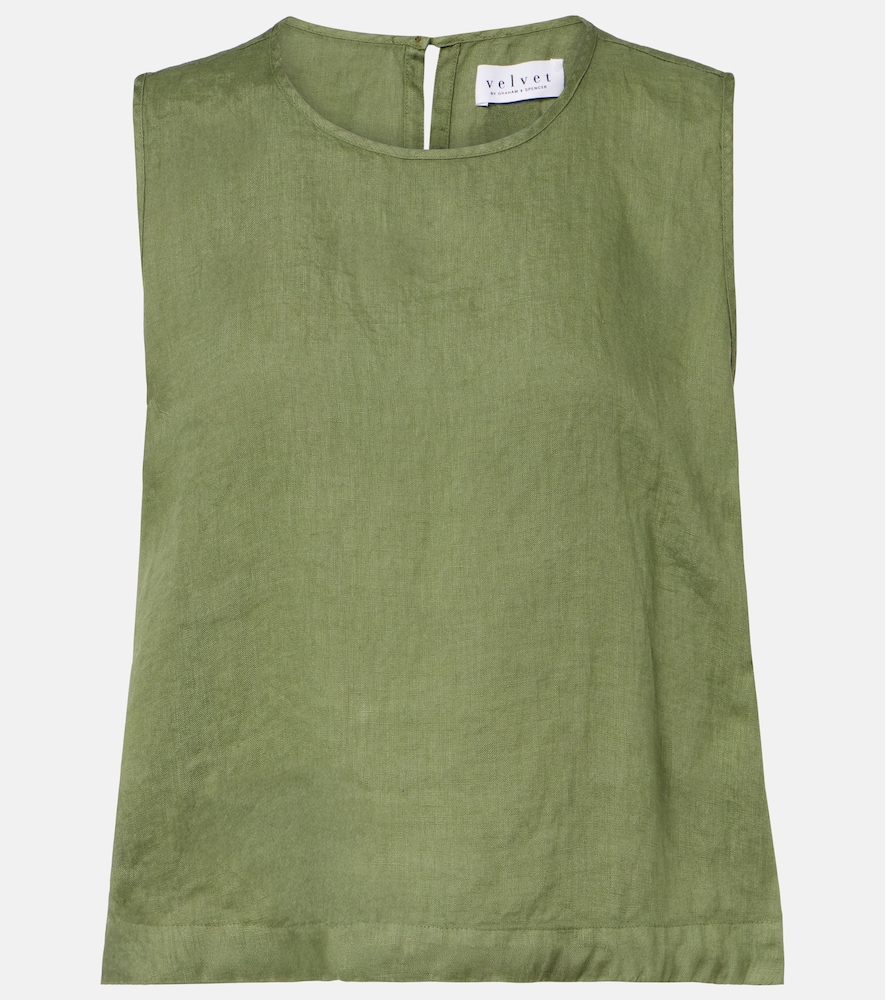 Velvet Maxine linen top