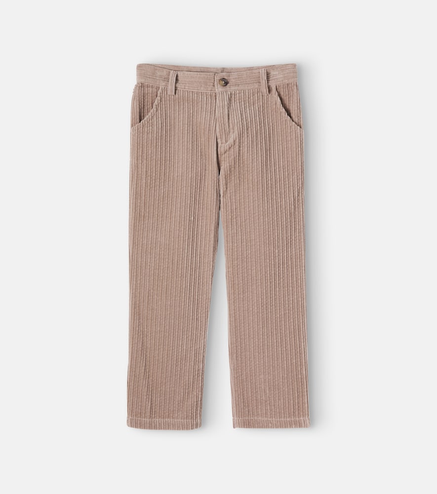 Gerade Hose aus Baumwoll-Cord