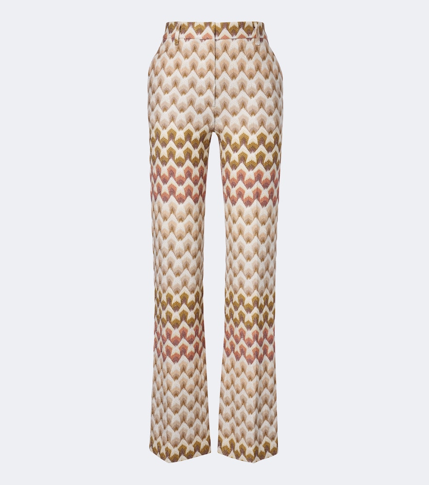 Missoni Lamé Wide-leg Pants In Multicoloured