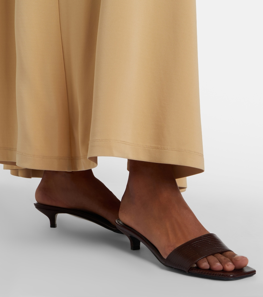 Toteme Embossed leather mules