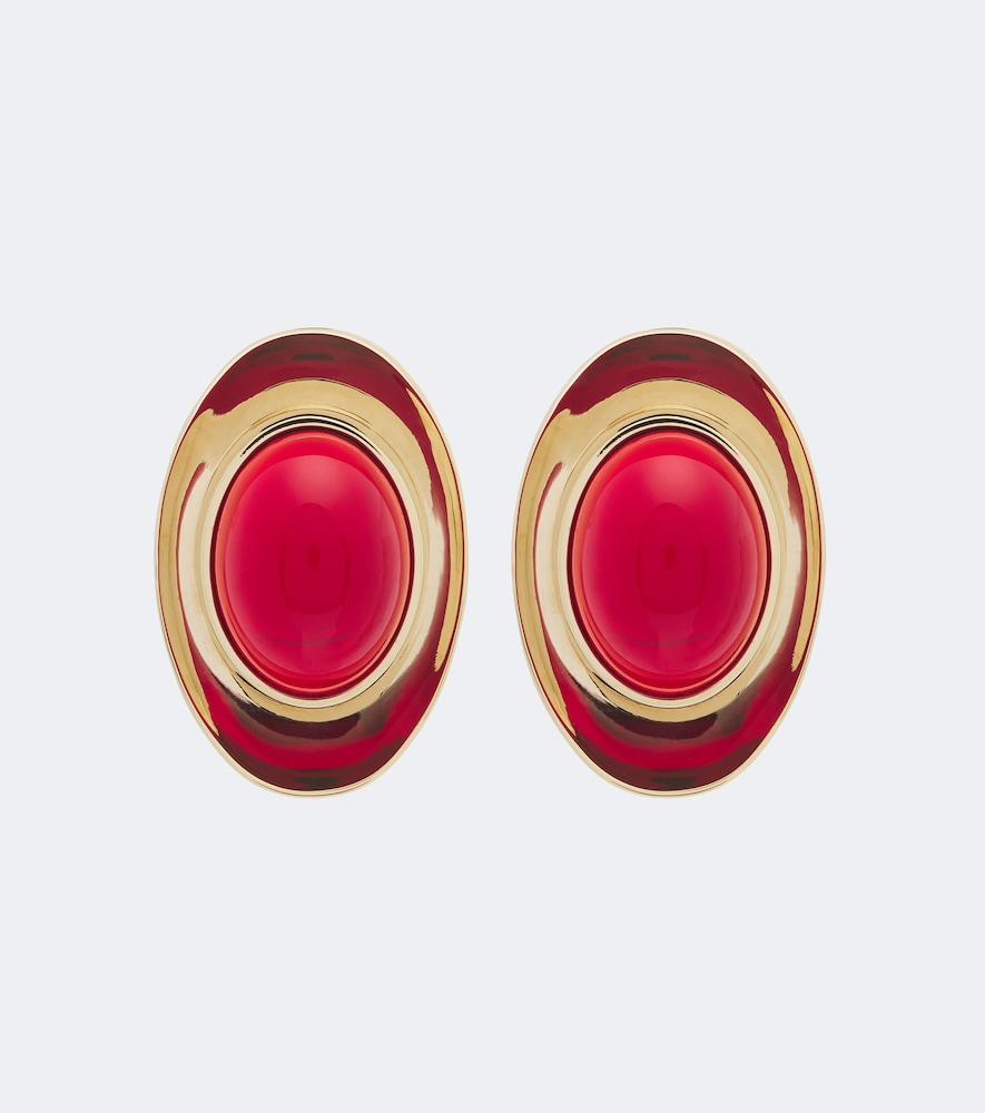 Verzierte Ohrringe Sculpted Gem