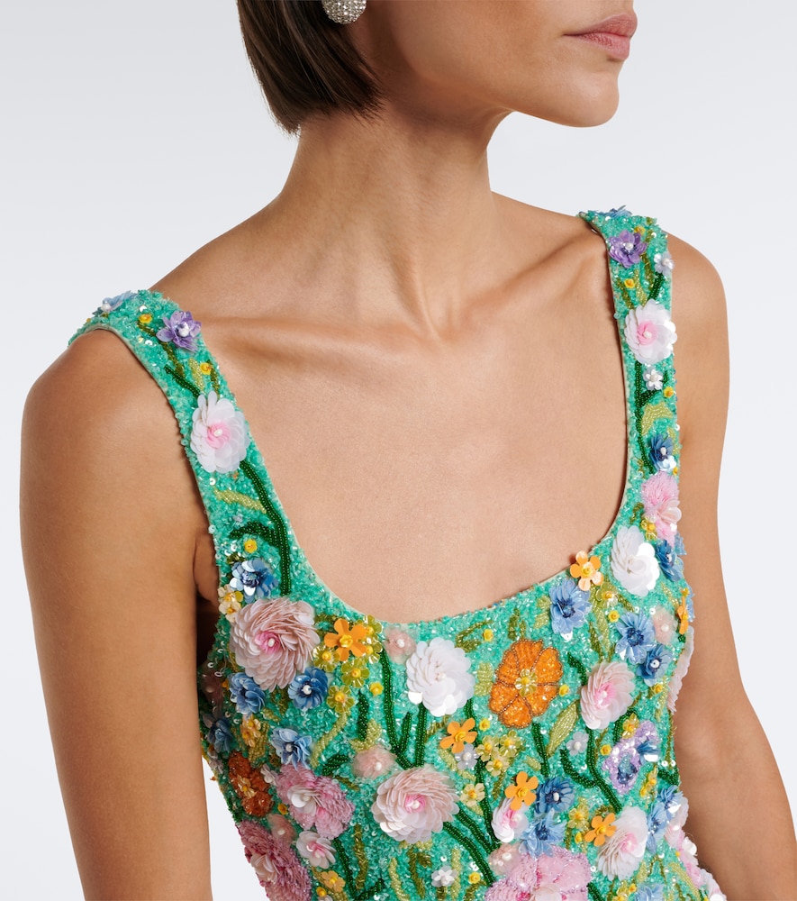 La Fuori Là Fuori Embellished floral-appliqué minidress | Thumbnail 5 La Fuori Là Fuori Embellished floral-appliqué minidress | Thumbnail 5