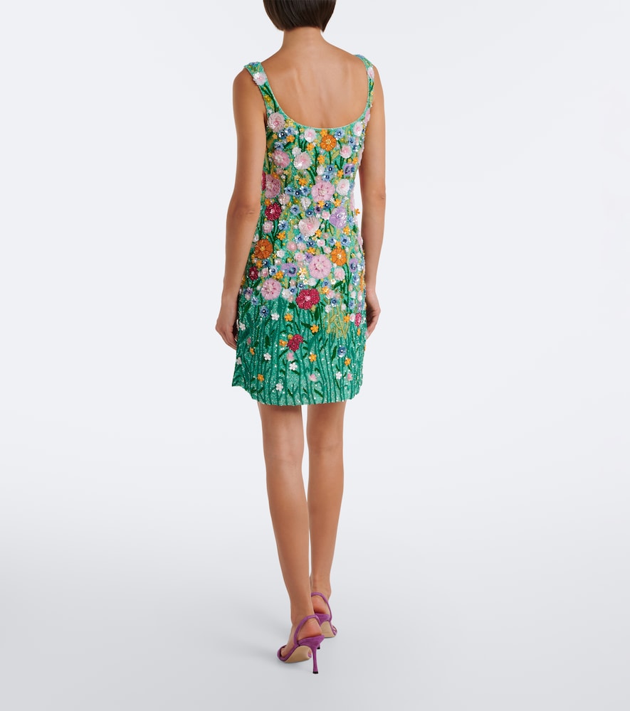 La Fuori Là Fuori Embellished floral-appliqué minidress | Thumbnail 3 La Fuori Là Fuori Embellished floral-appliqué minidress | Thumbnail 3