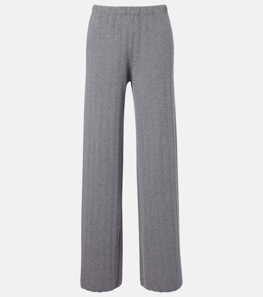 Lisa Yang Shannen cotton and cashmere wide-leg pants