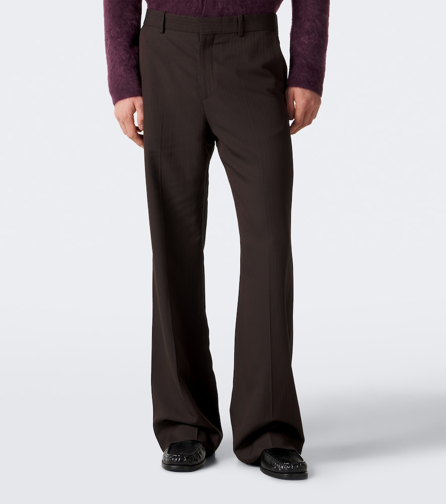 Herringbone Straight Pants