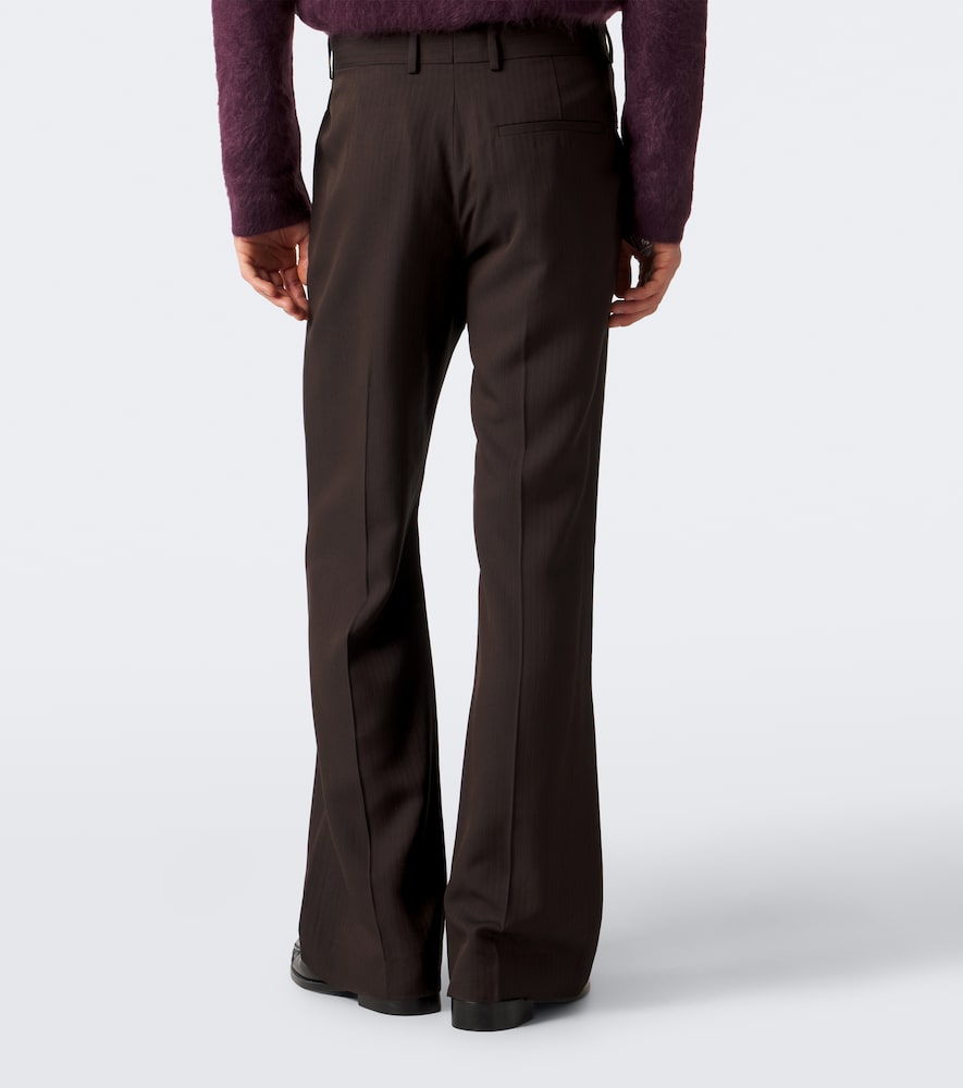 Herringbone Straight Pants
