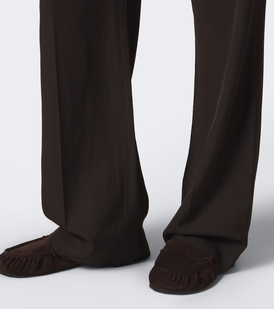 Herringbone Straight Pants