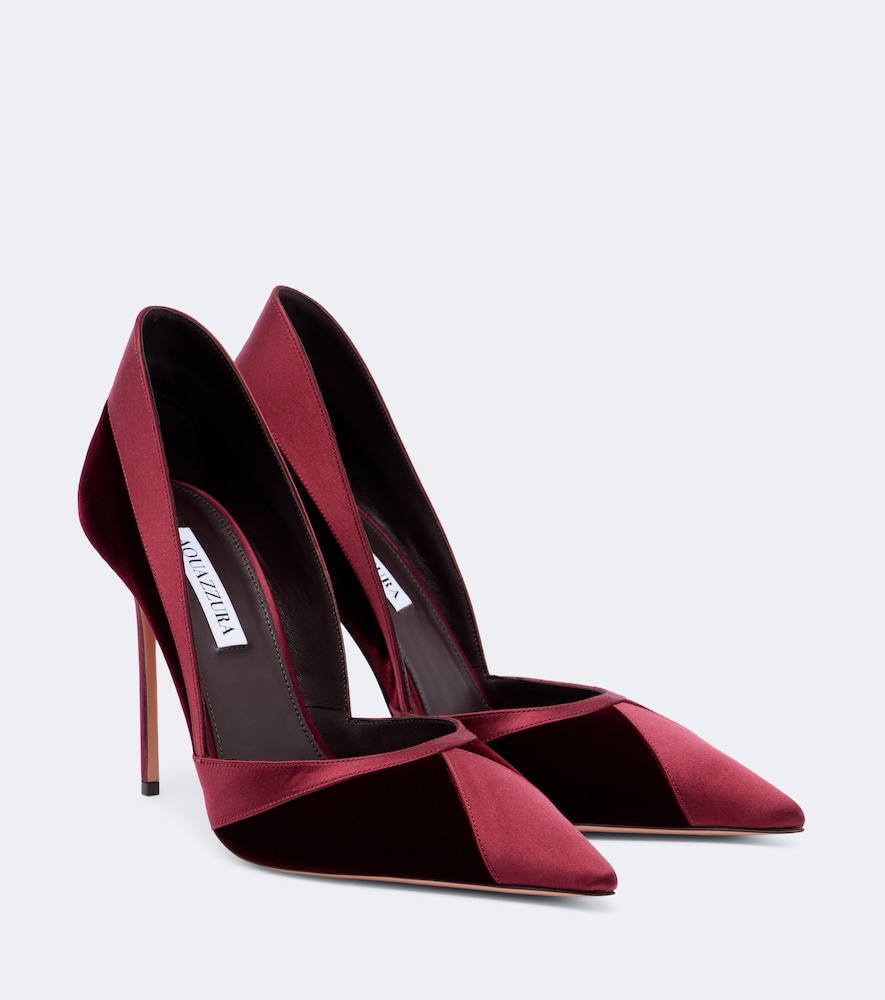 Pumps Shadow in velluto e raso