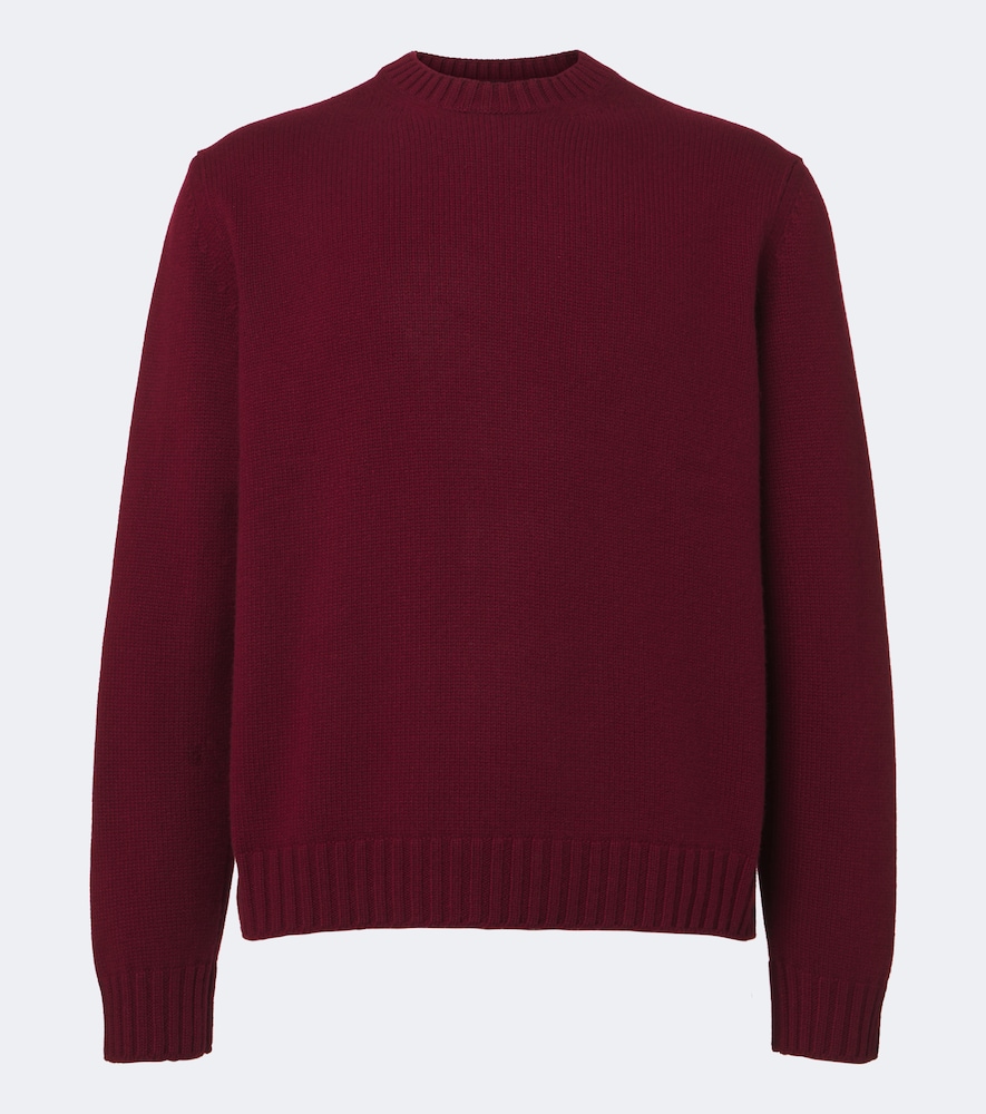 Saman Amel Gio Cashmere Sweater In Burgundy