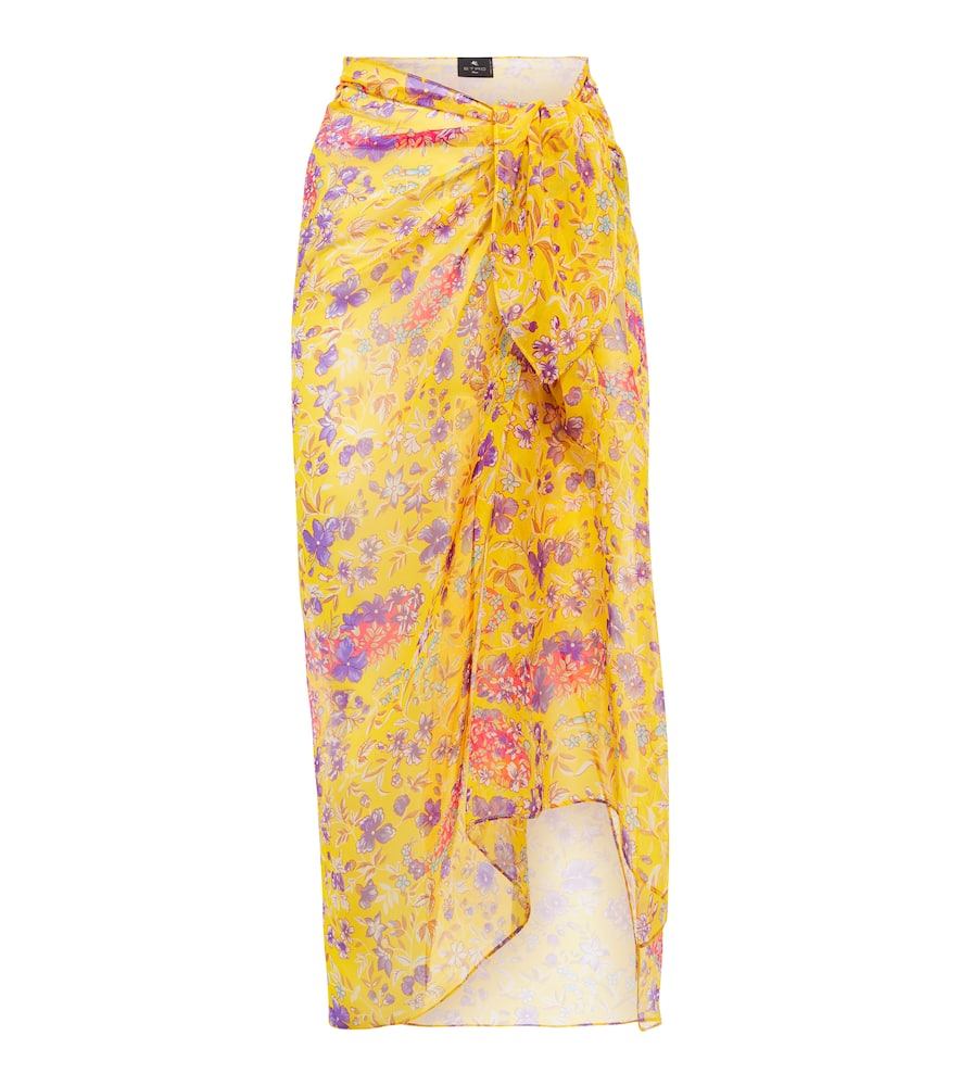 Etro Floral silk beach cover-up