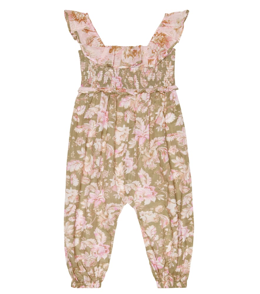 Zimmermann Kids Jeannie floral cotton jumpsuit