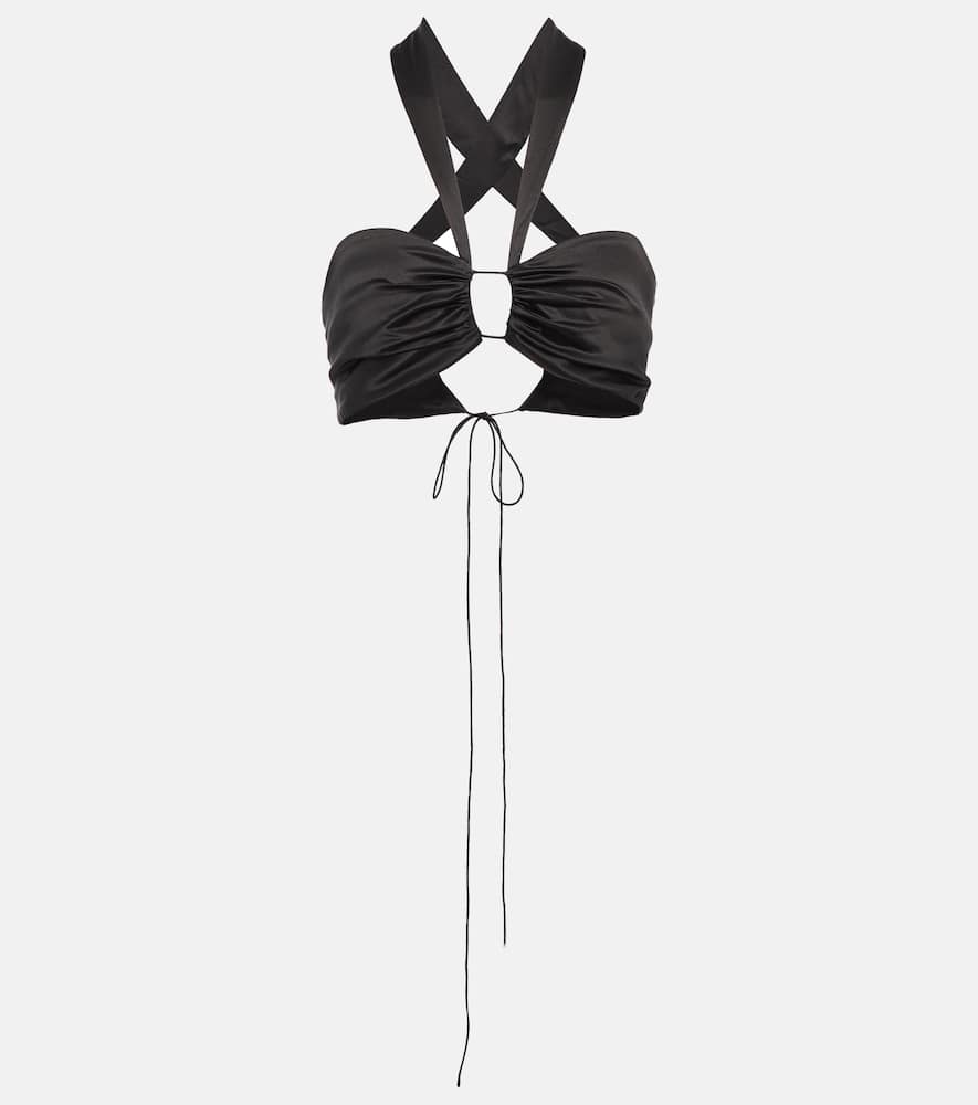 The Sei Silk satin bra top