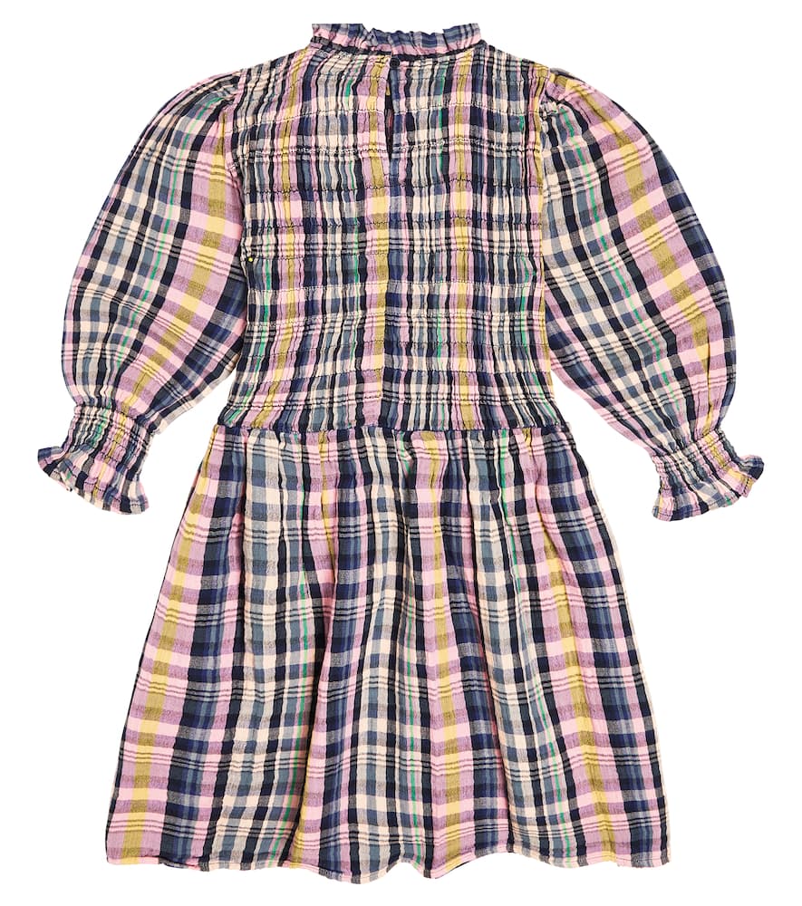 The New Society Ricarda Checked Cotton Dress In Multicoloured