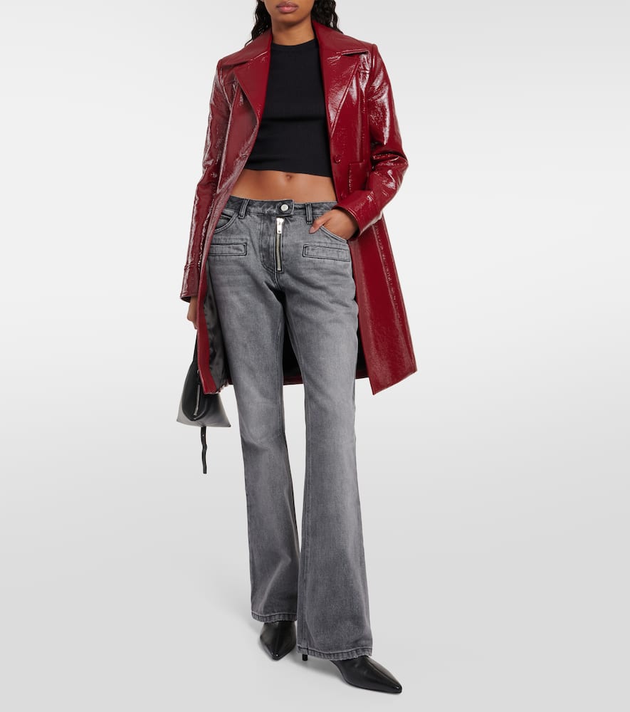 Courrèges Low-rise Straight Jeans In Grey