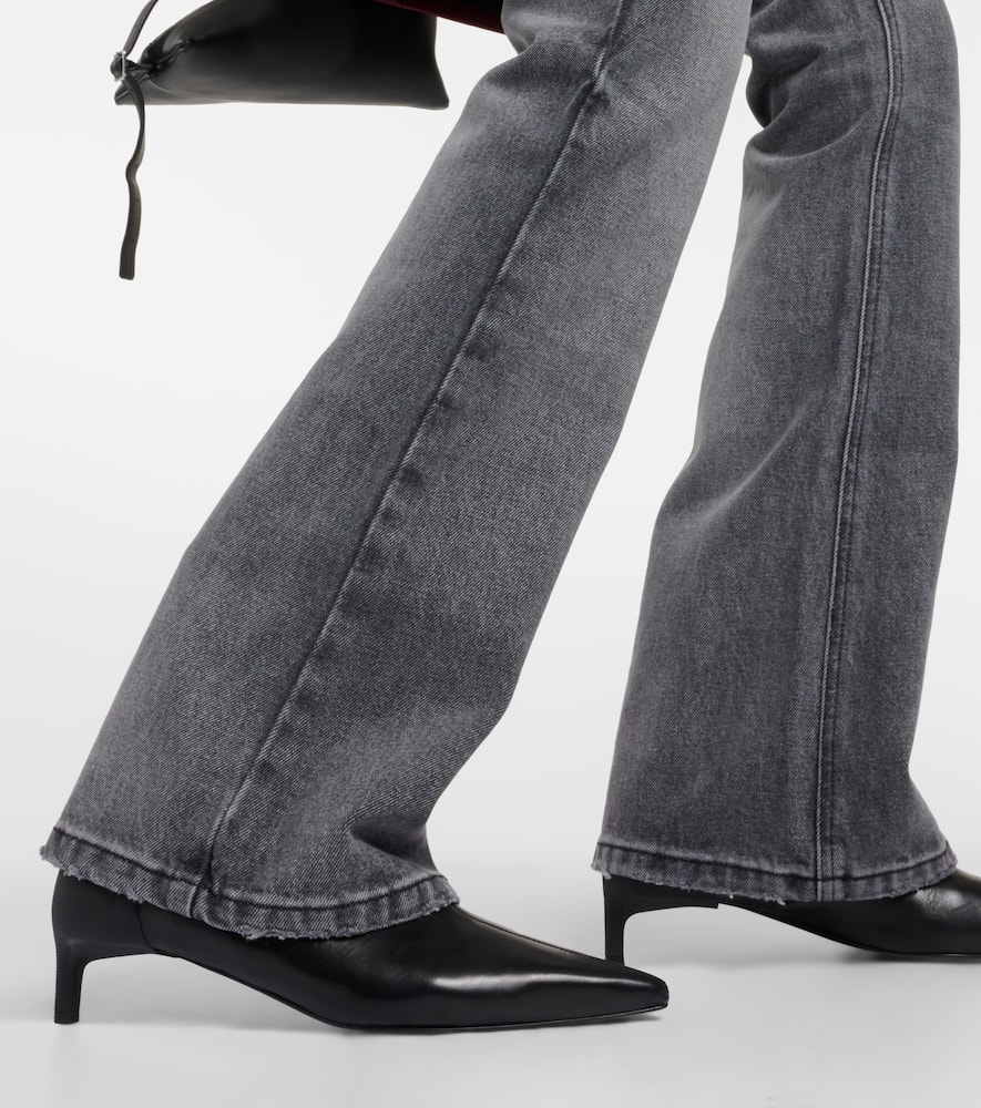 Courrèges Low-rise Straight Jeans In Grey