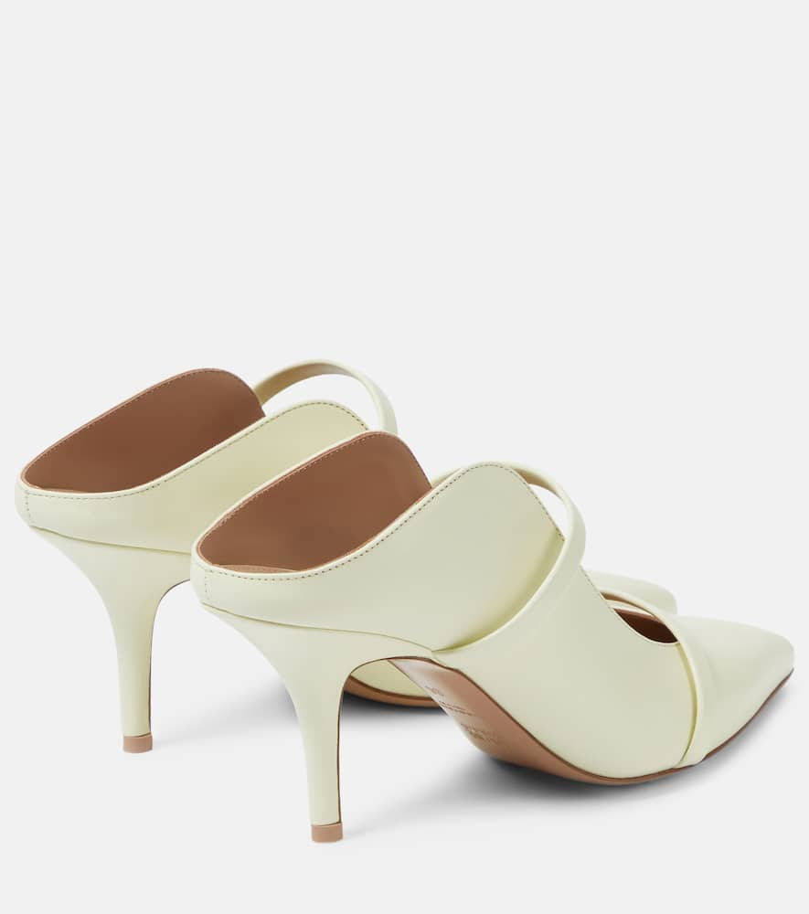 Shop Malone Souliers Maureen Leather Mules In Yellow