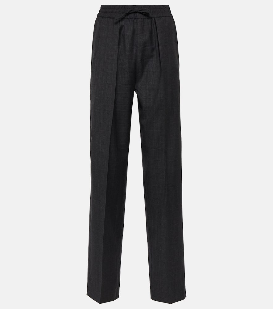 Liska virgin wool wide-leg pants