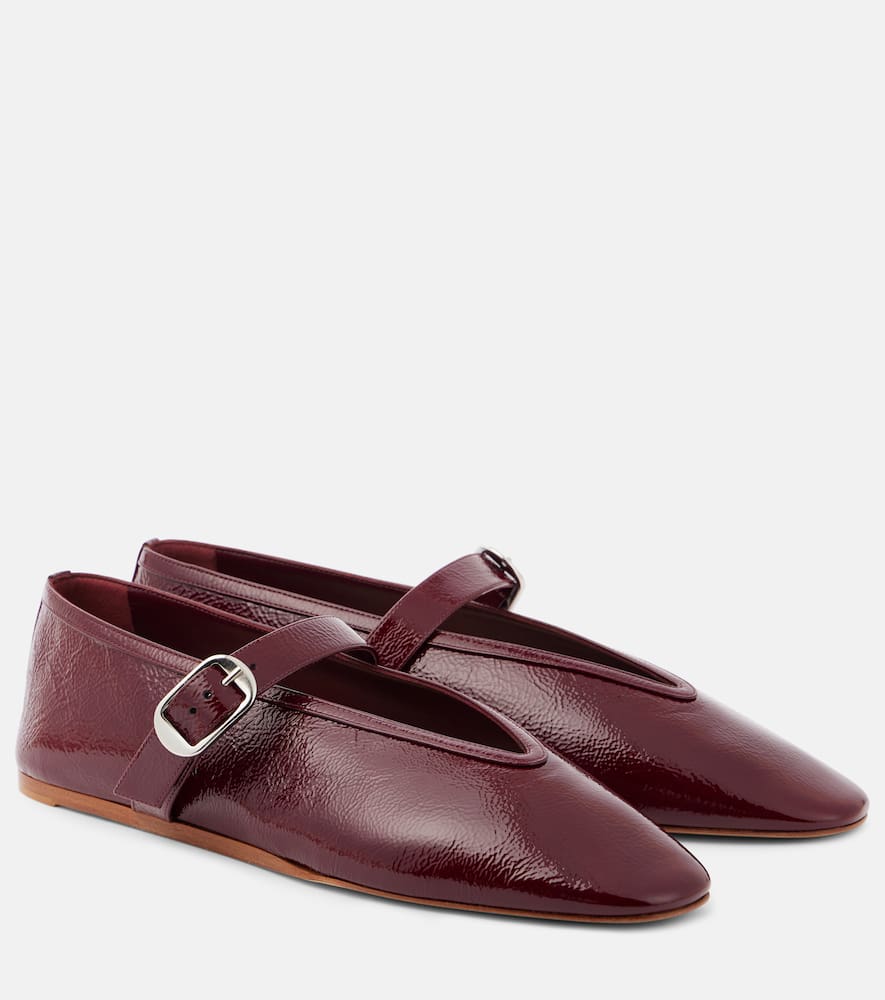 Shop Le Monde Beryl Le Monde Béryl Stella Patent Leather Ballet Flats In Red