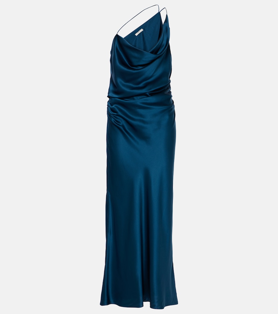 The Sei One Shoulder Silk Satin Maxi Dress
