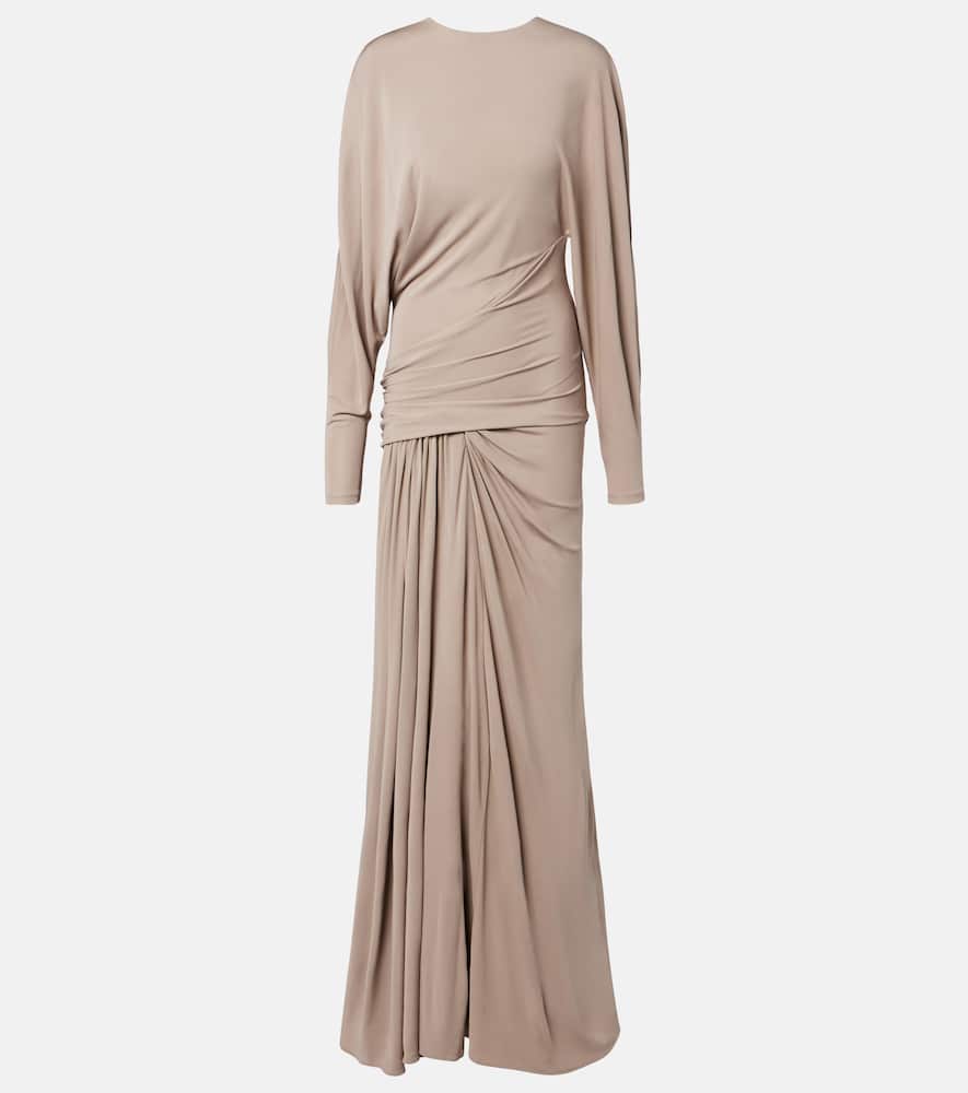 Vala draped jersey maxi dress