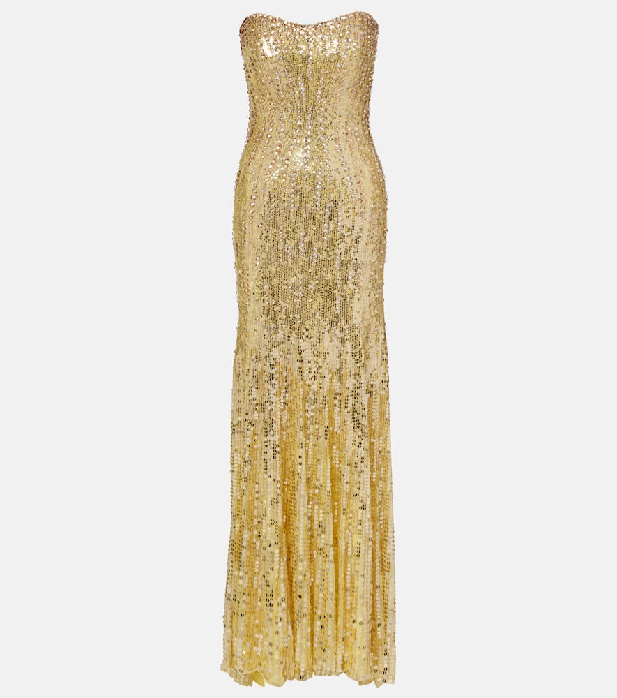 Sarai sequined corset gown